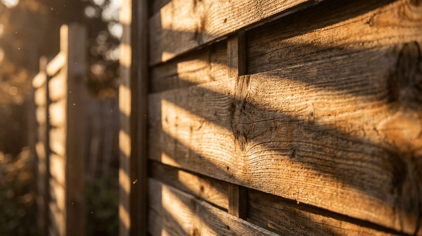 Soft wash cleaning a wooden fence